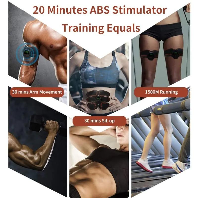 Электрический EMS ABS тонер для мышц живота, тренажер для бедер, стимулятор мышц, домашний тренажерный зал, потеря веса, вибрирующий корпус для похудения для мужчин и женщин