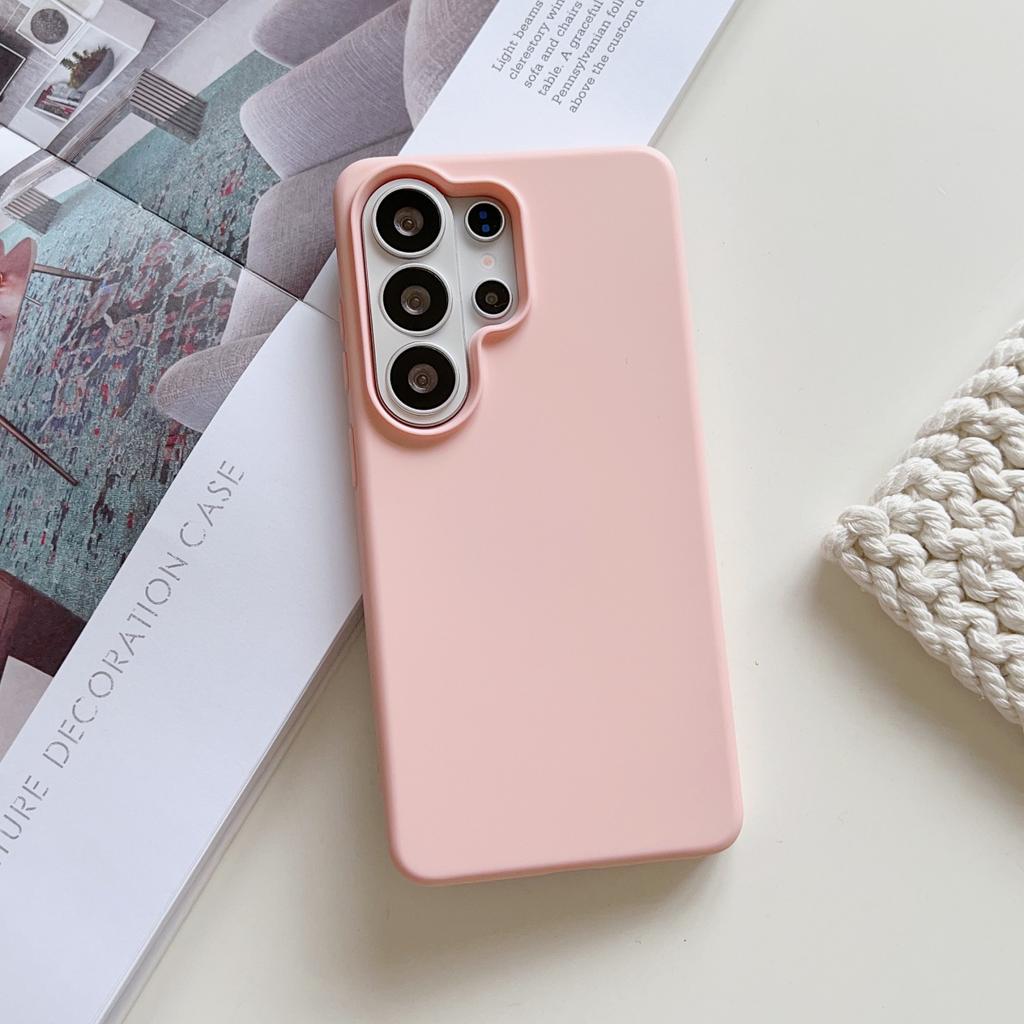 Original Liquid Silicone Shockproof Phone Case For Samsung S26 S25 Edge S24 FE Plus Ultra A57 A37 A17 A56 A36 Solid Color Cover