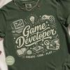 Game Developer Gift T-Shirt, Indie Game Creator, Programming Tee, Retro Gamer Shirt, Code Play Design, Developer Life, Gaming Enthusiast