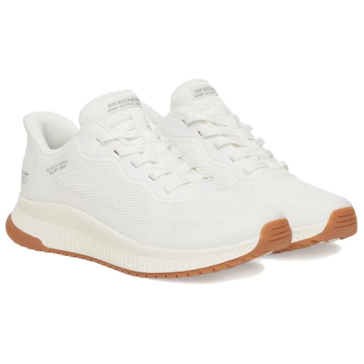 Skechers Bobs Squad 4 Удобные Универсальные Низкие Беговые Кроссовки Женская Кроссовка Белый 117624-WHT