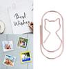 4 Box Cute Cat Paper Clip Fun Shaped Plated   Paper Clamp Book  Clips Wire Book  for File Classification