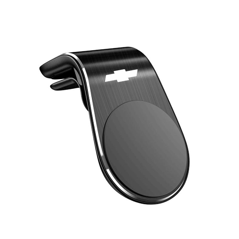 New 1Pcs Magnetic Car Emblem Phone Holder 360 Rotation Bracket For Chevrolet Trax