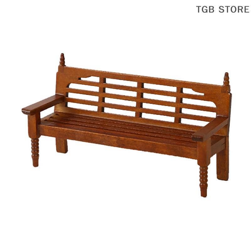 1 шт. Кукольный домик Мини Деревянные Украшения Скамейки Реквизит Кукольный домик Мультяшные Скамейки Украшения