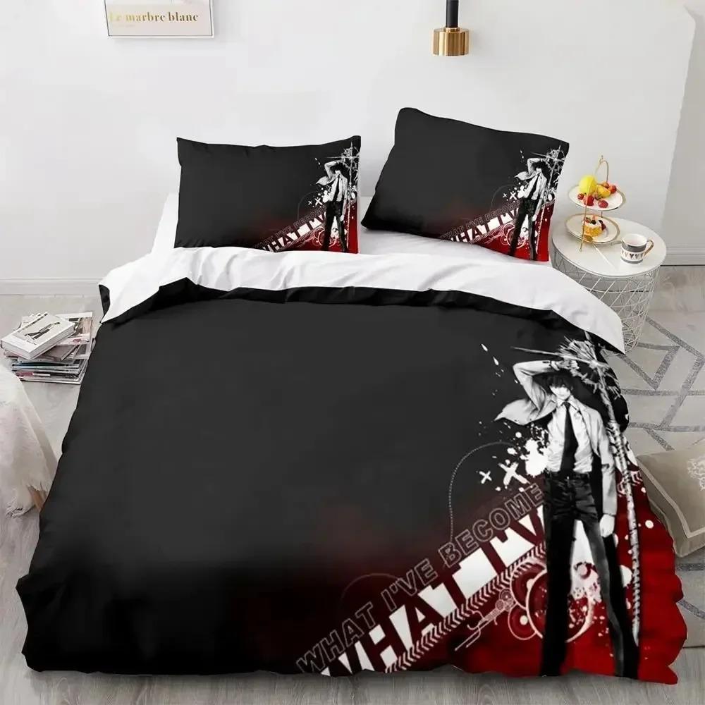 Комплект постельного белья Death Note Single Twin Full Queen King Size Bed Set Adult Kids Bedroom Duvet cover Sets 3D Print Anime Death Note S
