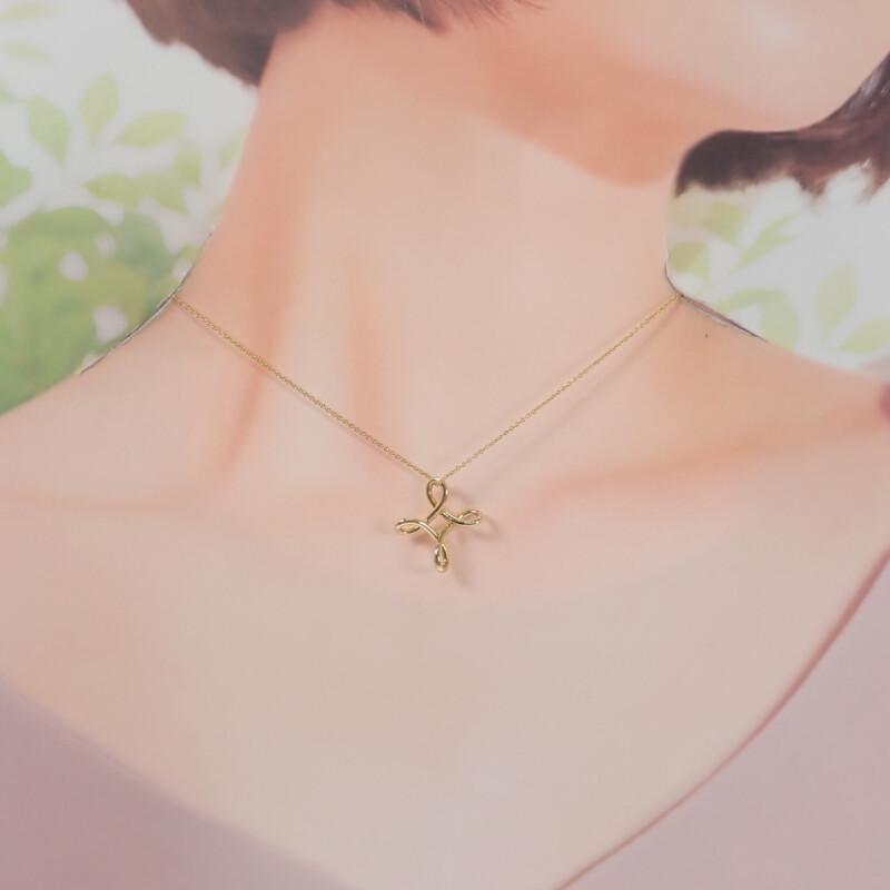 ТИФФАНИ&Ко.  Ожерелье K18 желтое золото Женщины