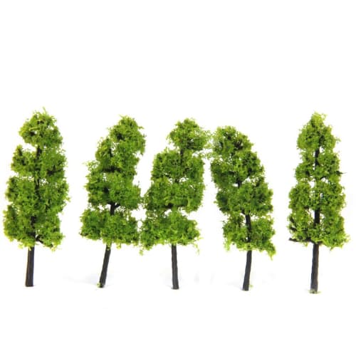[Generic] 20 Pagoda Tree Model Trees for Railway Model Dioramas and Miniature Gardens