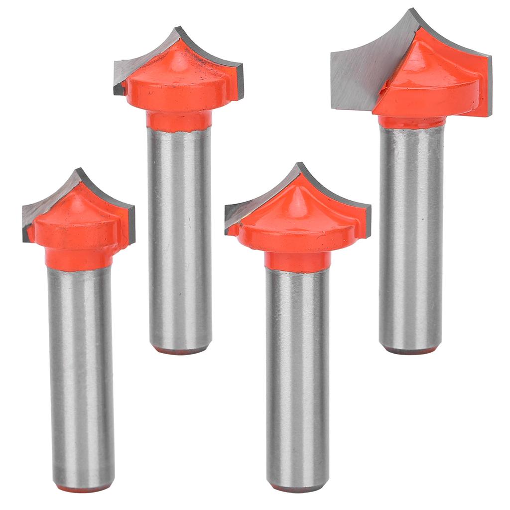 4Pcs Woodworking Router Bits Set 8 Shank SharpenNosed Engraving Machines  Milling Cutter