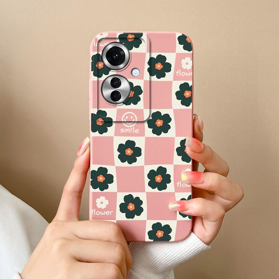 Для OPPO A59 A2M A1i Realme 12x чехлы для телефонов Матовый жидкий мягкий силиконовый модный клетчатый узор противоударный высококачественный популярный чехол для задней крышки для OPPO