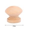 10Pcs Handles 2.4X2Cm Natural Wooden Cabinet Drawer Wardrobe Knobs Pull Handle
