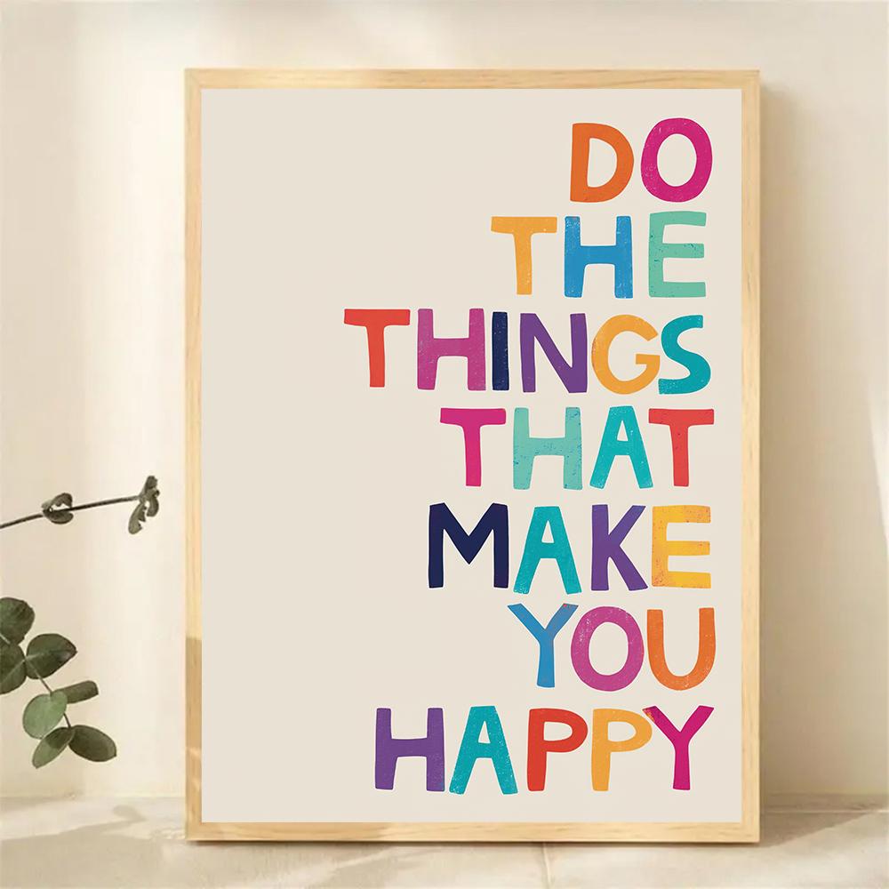 Retro Inspirational Quote Canvas Poster Picture Canvas Painting Motivational Wall Art for Living Room Home Decor Mural Cuadros
