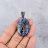 Tree Of Life Sodalite Pendant, Gemstone 999 Copper Wire Wrapped Jewelry Pendant, Handmade Jewelry Birthstone Pendant, Gift For Him