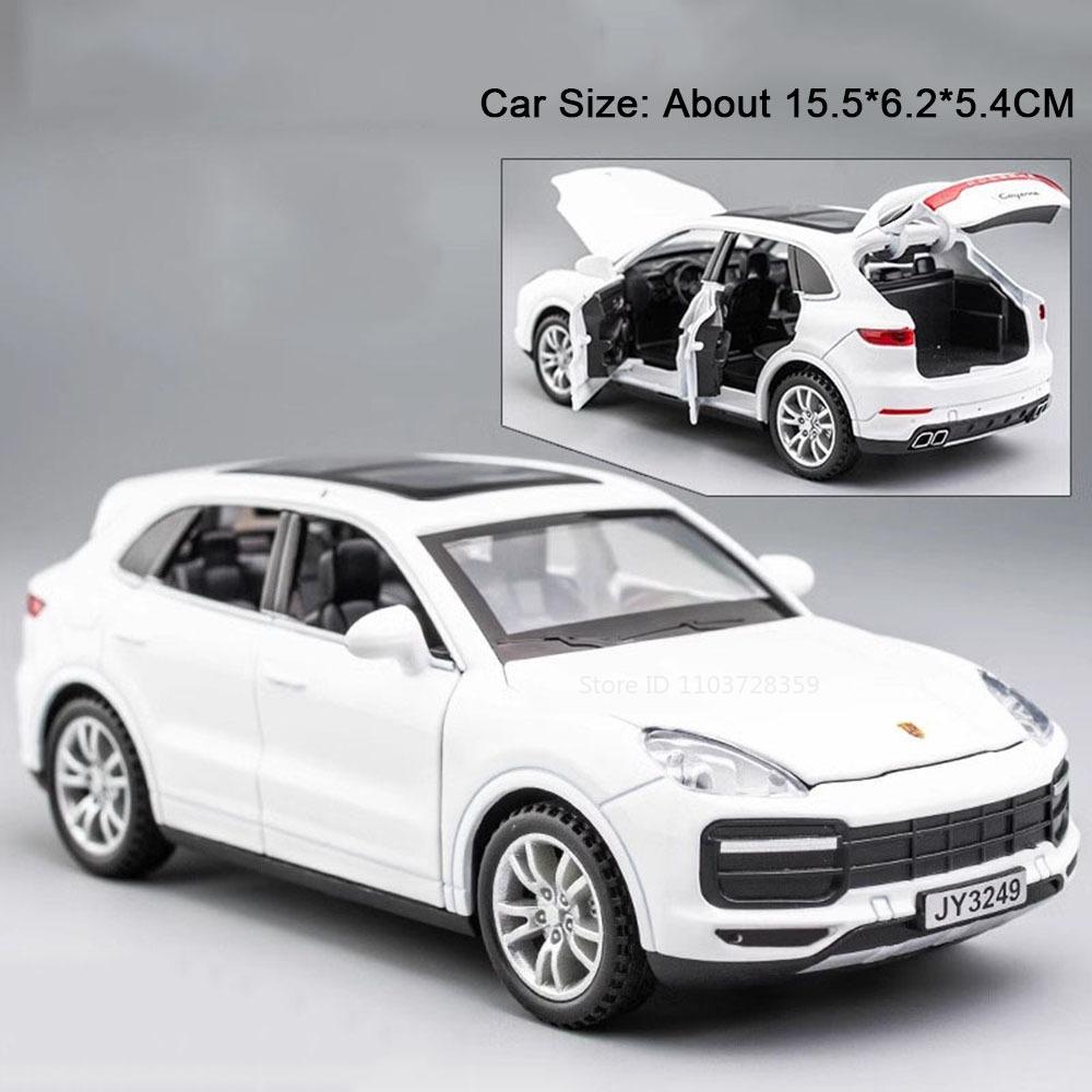 1:32 Миниатюрные Модели Игрушечных Автомобилей Porsche Cayenne Panamera Сплав Литье под Давлением Звук Свет Открывающиеся Двери Оттянуть Назад Украшение Транспортные Средства для Подарков Детям
