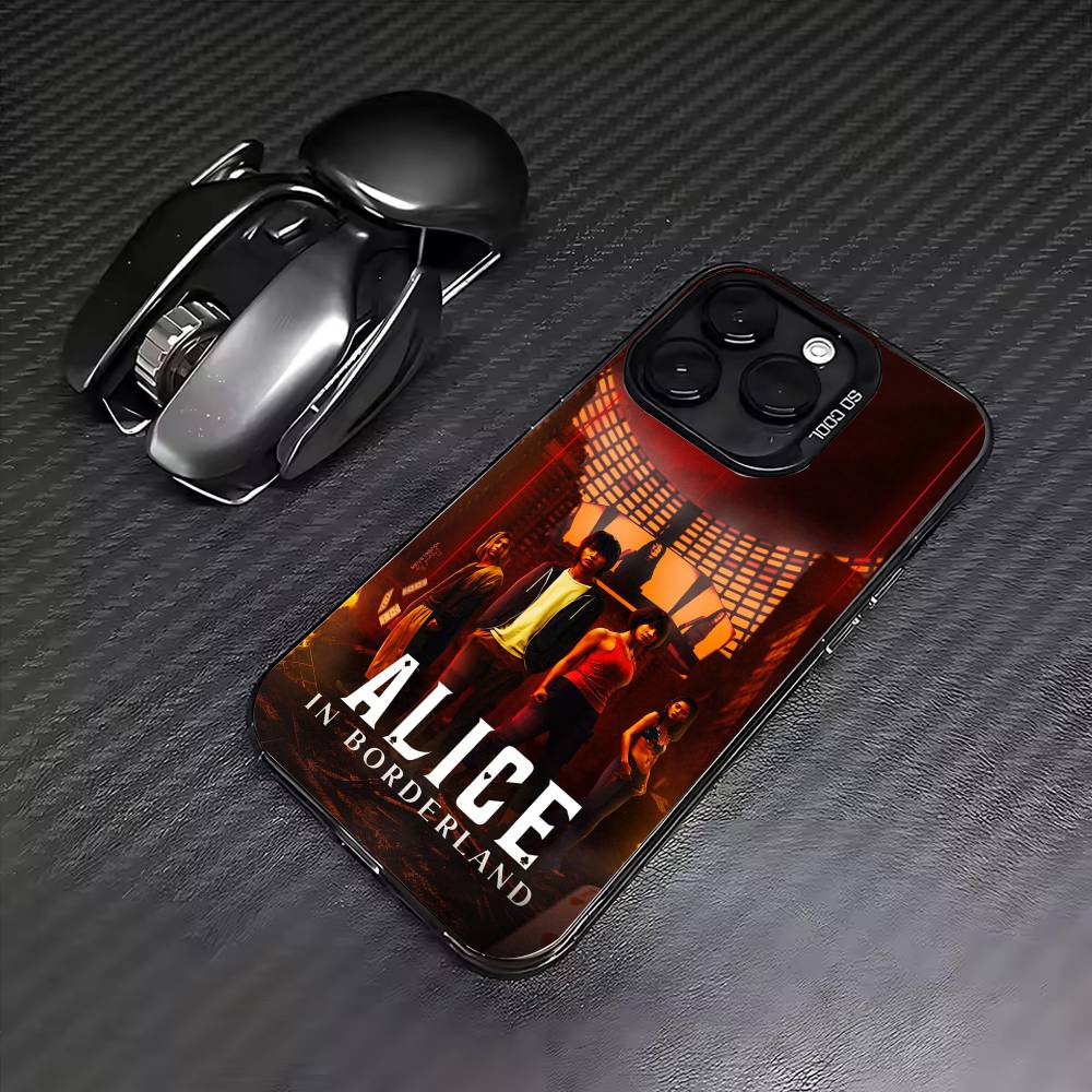 Hot TV Alice In Borderland Phone Case For iPhone17,16,15,14,13,12,11 Plus,Pro Max Colored Silver Plated Inside Cover