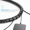 Desktop Spiral Tube Wire Wrap Management Cord Protector Storage Pipe Cable Organizer