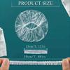 300/100/Piece Heavy-Duty Elastic High-Quality Disposable Shower Caps - Transparent Plastic