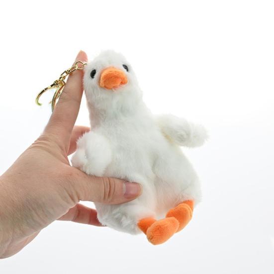 Брелок «Скрипучая утка» с подвесной пряжкой, мягкая игрушка, плюшевая кукла, держатель для ключей, сумка, украшение для рюкзака, подарок на день рождения