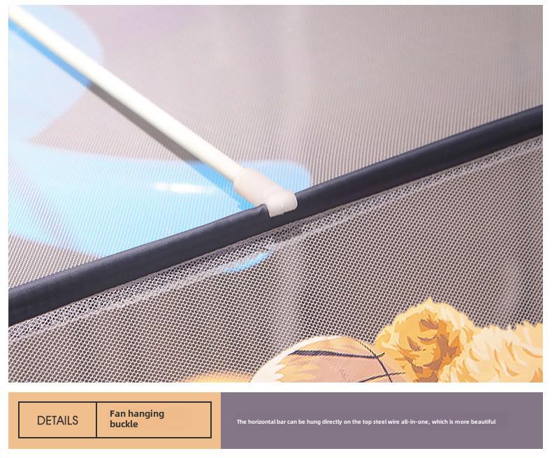 Монгольская юрта, палатка-москитная сетка - Складная, без установки, москитная для двухъярусной кровати в общежитии с тремя входами