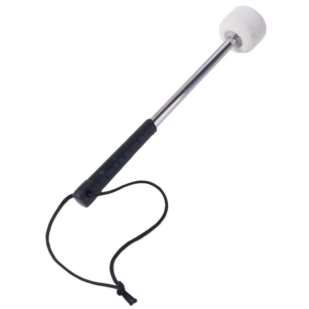1 шт. Палочка для бас-барабана из нержавеющей стали с подвесным шнуром, палочки для инструментов, музыкальный инструмент