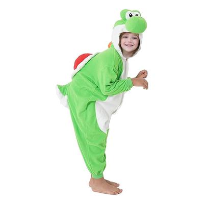 Детские кигуруми Йоши, мужская цельная пижама, мультяшный костюм для косплея на Рождество, Хэллоуин, флисовая одежда для сна, аниме, домашняя одежда для вечеринки, пижамы