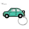2 шт. брелоки мультяшная форма автомобиля яркий цвет висит нежное ремесленное украшение неувядающее кольцо для ключей из ПВХ подвески автомобильный кулон