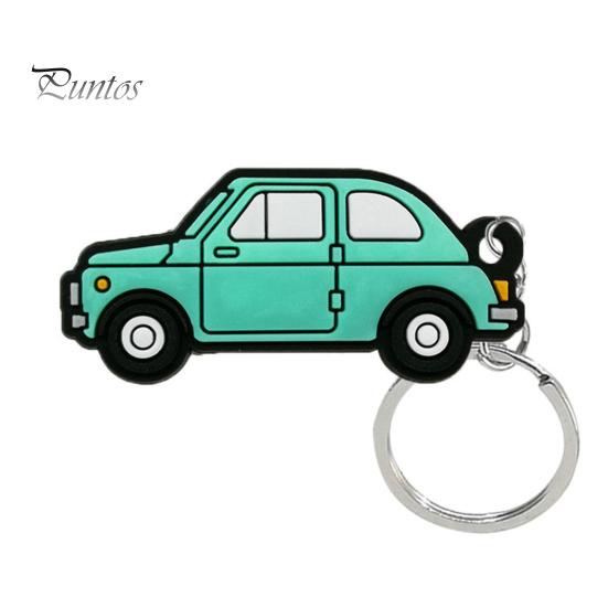2 шт. брелоки мультяшная форма автомобиля яркий цвет висит нежное ремесленное украшение неувядающее кольцо для ключей из ПВХ подвески автомобильный кулон