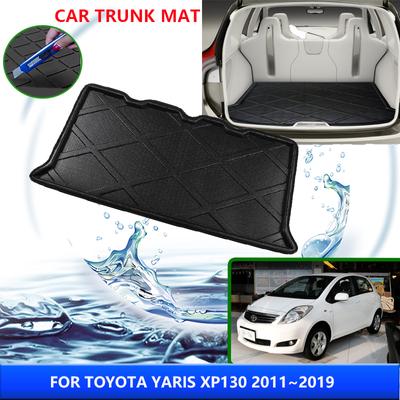 Для Toyota Yaris XP130 130 2015 2011~2019 2016 2017 автомобильный коврик для багажника, устойчивый к высоким температурам, коврик для хранения, аксессуары для интерьера