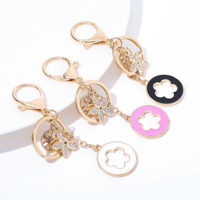 Fashion Flower Keychain Multipurpose Luxury Keychain Durable Exquisite Jewelry  Bag