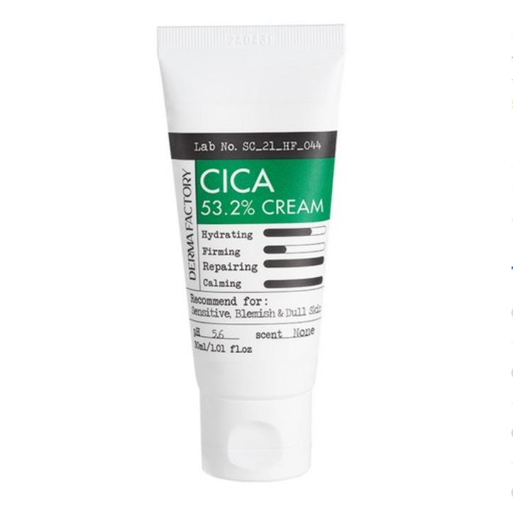Крем The Derma Factory Cica 53.2% 30 мл – Интенсивное успокоение и восстановление кожи
