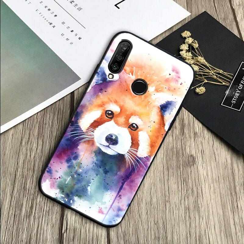 Red Panda Cute Animal For Huawei Nova Y70 Y91 Y61 Y72 Y73 Y90 Y60 3i 7i 8i 11 12i 9 10 SE P20 P30 Pro P40 Lite Case