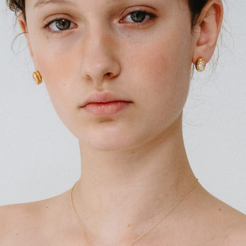 Серьги-гвоздики CUD Duet Oval