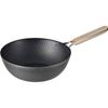 Wahei Freiz Tsubame Sanjo Iron Wok 26cm IH Compatible Gas Frying Pan Wok Pan Wooden Handle Made In Japan Enzo EN-012