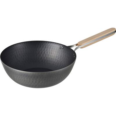 Wahei Freiz Tsubame Sanjo Iron Wok 26 см IH совместимая газовая сковорода Wok сковорода деревянная ручка сделано в Японии enzo EN-012