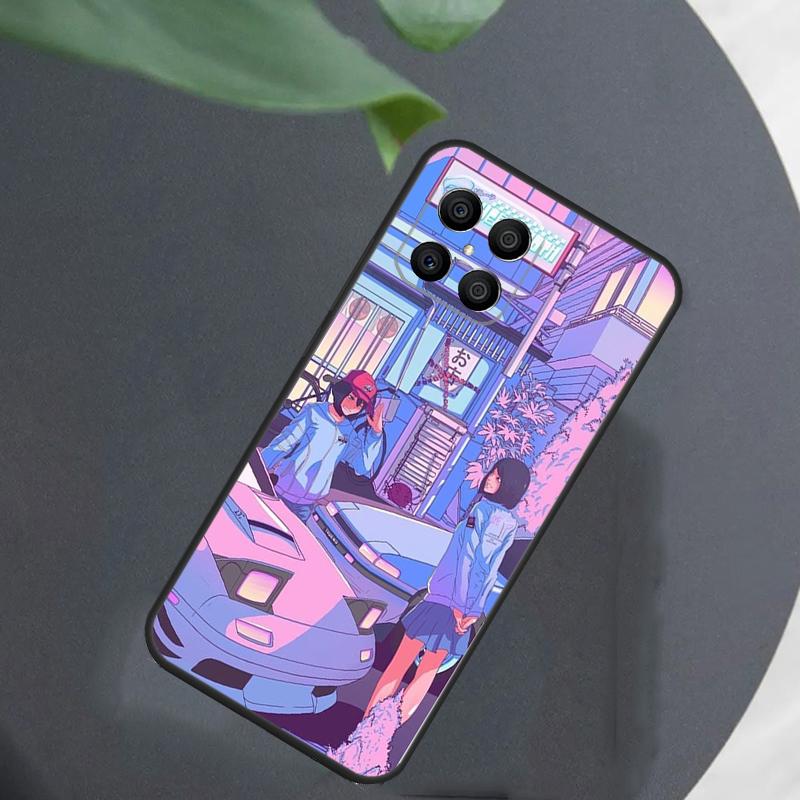 JDM Vaporwave Glitch Аниме Для Honor Magic 8 7 6 Pro Чехол Для Honor Win RT X9d X9c X9b X9a X8c X8b 50 70 90 200 400 Lite