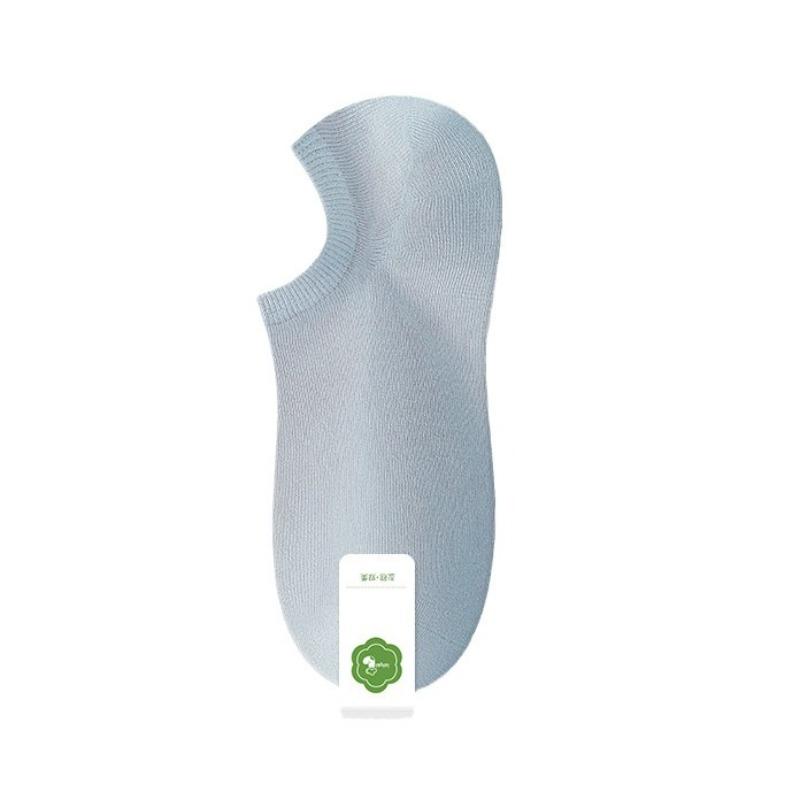 Носки-следки из чистого хлопка, которые не сползают, женские короткие и тонкие носки, впитывающие пот и предотвращающие появление запаха, короткие носки
