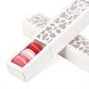 1set 20pcs White Hollowed Out Packaging Boxes for Macaroon Cake Dessert Chocolate Pastry Candy 10pcs Capacity