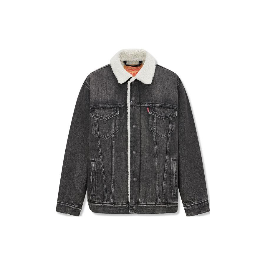 Джинсовая куртка Levis с воротником на пуговицах Мужские куртки Серый A5784-0001