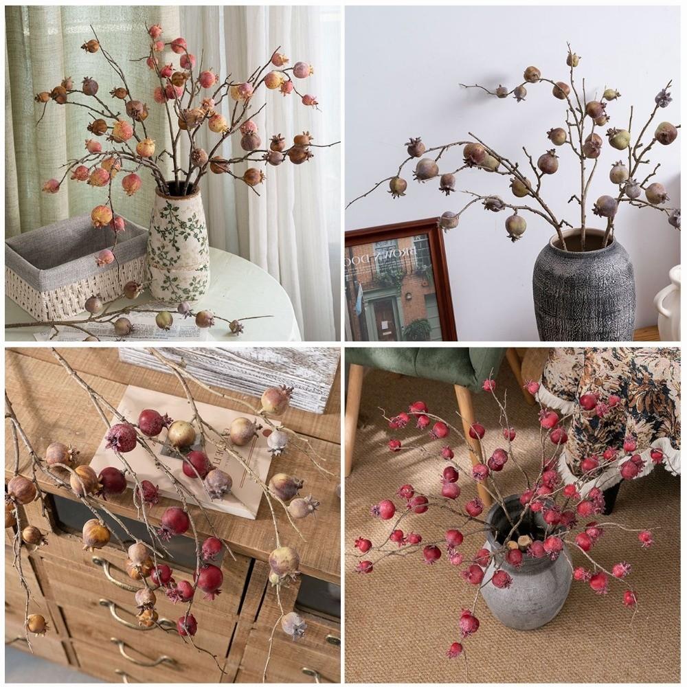 11 Fruit Artificial Faux Plants Foam Simulation Pomegranate Fruit Realistic Fake Plants Home Decor