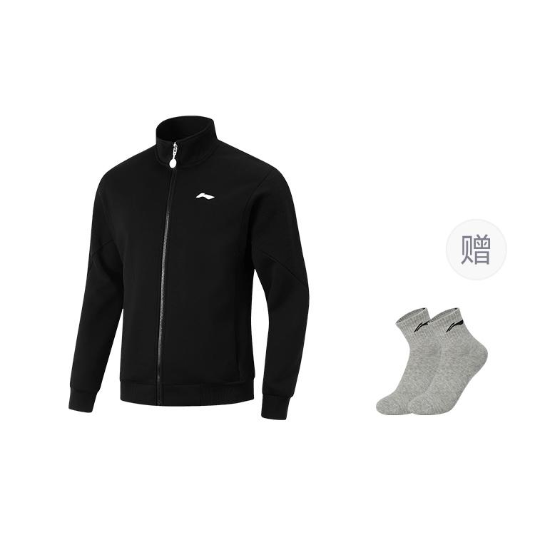 Коллекция для настольного тенниса Li Ning Куртки и Пальто Унисекс Черный AWDUA59-1