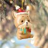 Christmas Tree Pendant Vibrant Long-lasting Cute Animal Elephant Design Colors Acrylic Hanging Decoration