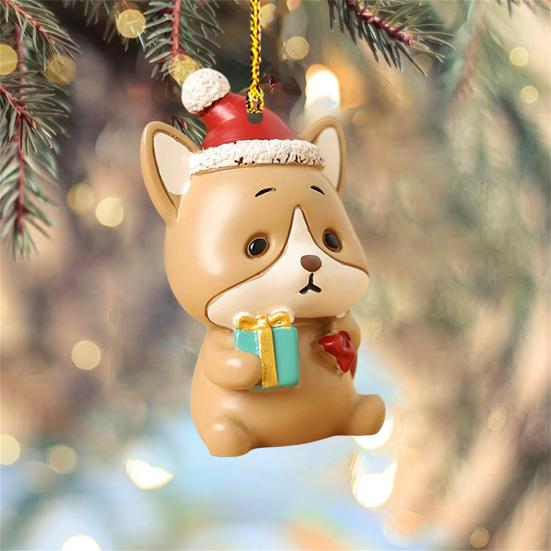 Christmas Tree Pendant Vibrant Long-lasting Cute Animal Elephant Design Colors Acrylic Hanging Decoration