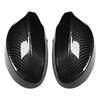 Left Right Kit Carbon Fiber Style Door Wing Mirror Protector Rearview Cover Fits for E90 05 07