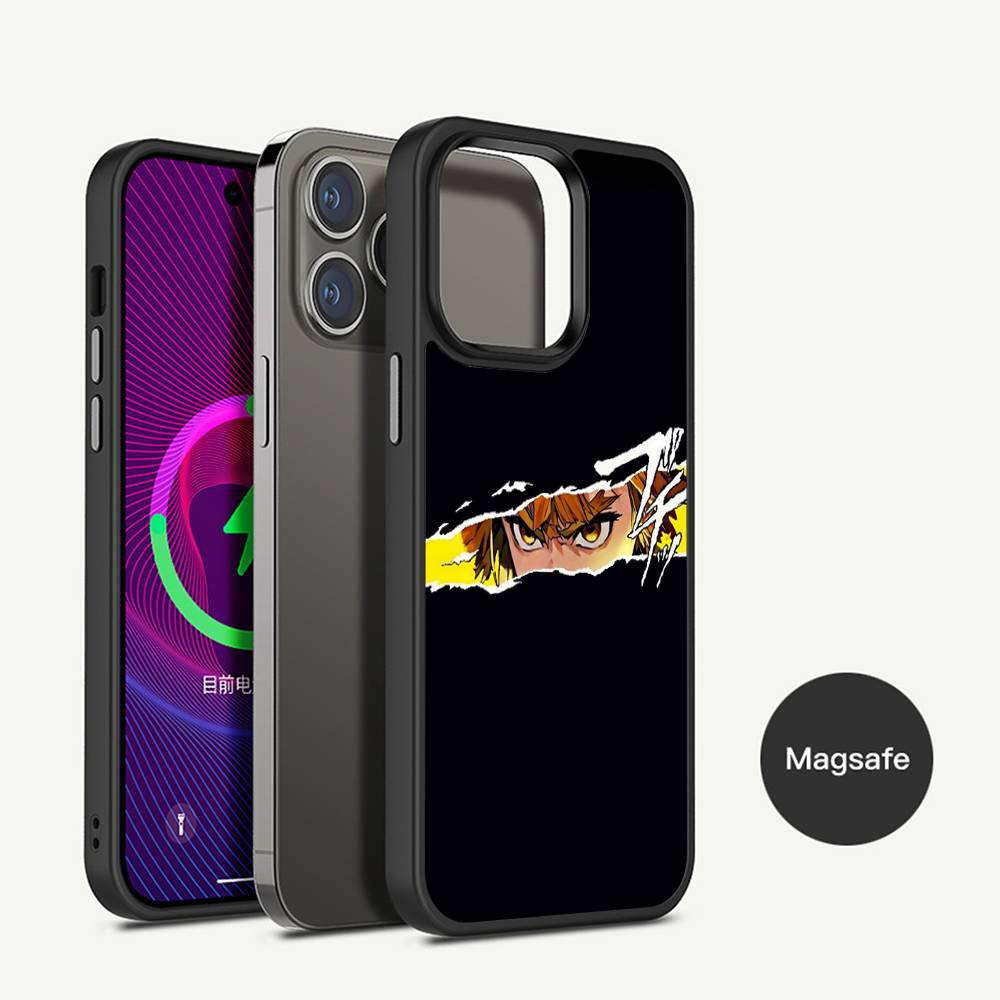 Чехол для телефона Zenitsu Agatsuma Магнитный чехол для iPhone 17 16 14 13 12 11 15 Pro Max Для беспроводной зарядки Чехол