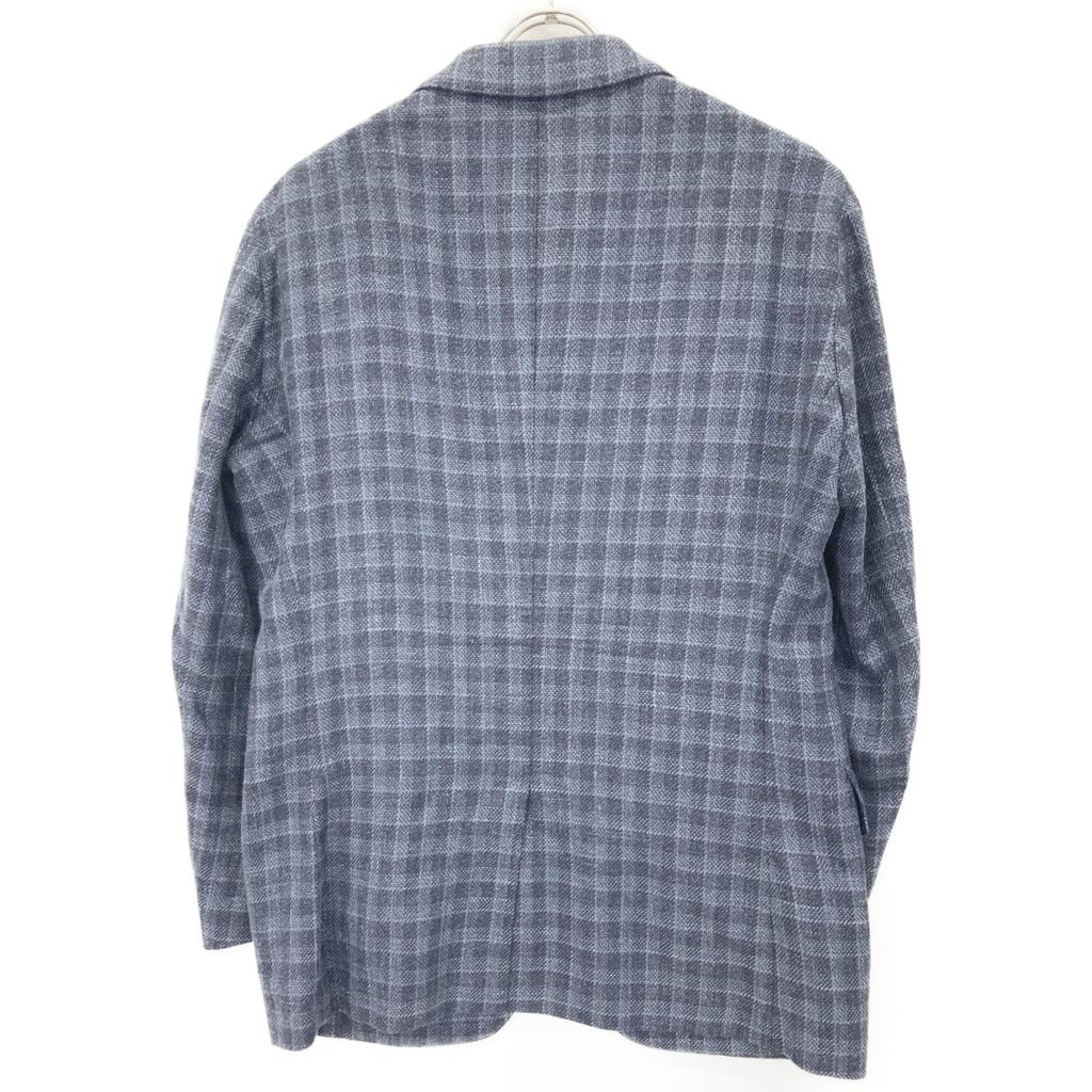 TOMORROWLAND PILGRIM [Отличное состояние] 61-07-21-07103 Шерсть Шелк Лен Корзиночная ткань Однобортный Приталенный Пиджак Пиджак 46 Темно-синийБ/у