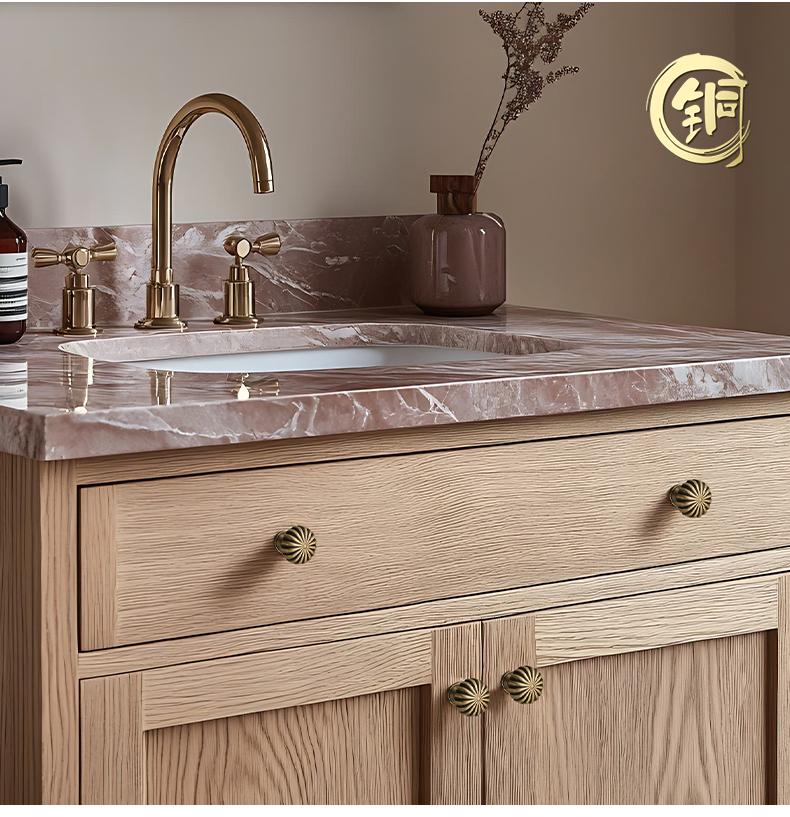 Brass Single-Hole Handle Solid Pure Handle Mini Drawer Knob Wardrobes Cabinets TV Stands Bathroom Vanities Pull