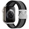 Watch Band for Apple Watch Series 10 Ultra 9 8 7 SE 6 5 4 3 2 1 46mm 49mm 45mm 44mm 42mm 3-Stripe Parachute Buckle Nylon Strap