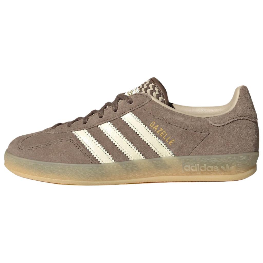 Women's Sneakers Adidas Originals GAZELLE INDOOR German Army Trainers Women's Stratum Dark Earthy Brown/Jade