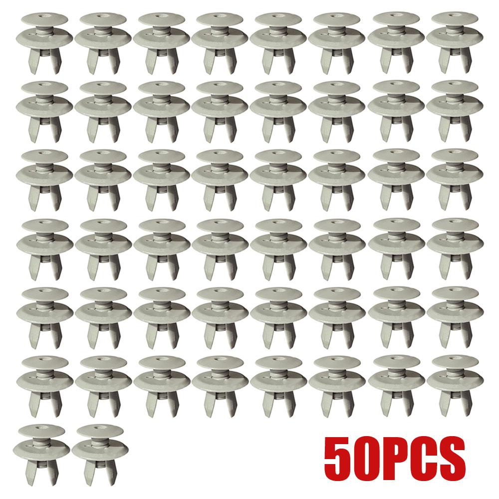 50pcs Car Trunk Lining Retainer Car Trim Panel Lining Clips Car Interior Accessories For VW Volkswagen T4 T5 Transporter Eurovan