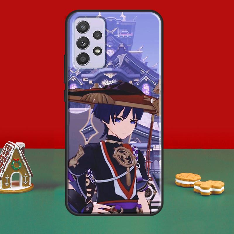 Scaramouche Genshin Impact Case For Samsung A51 A71 A50 A70 A41 A31 A11 A10 A52S A21S A12 A22 A32 A42 A52 A72 Cover