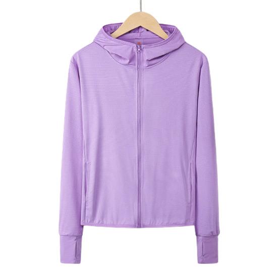 Женское солнцезащитное пальто с защитой от УФ-лучей, велосипедное пальто на открытом воздухе с длинным рукавом и молнией с капюшоном