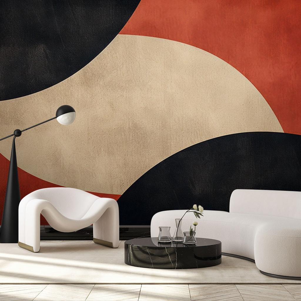 Wallpaper Round shapes abstract